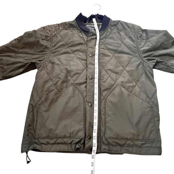 Filson Men's Primaloft Long Sleeve Lined Quilted Pack Jacket Dark‎ Green Medium - Picture 14 of 15